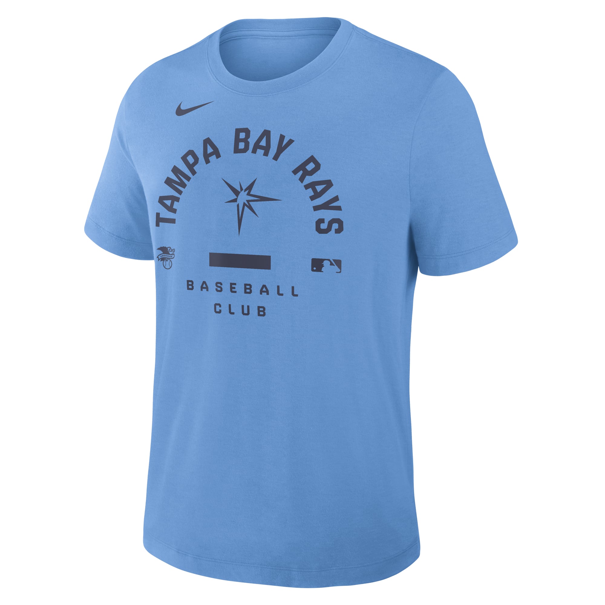 T-shirt Nike bleu clair Tampa Bay Rays Authentic Collection Early Work Tri-Blend Dri-FIT pour homme